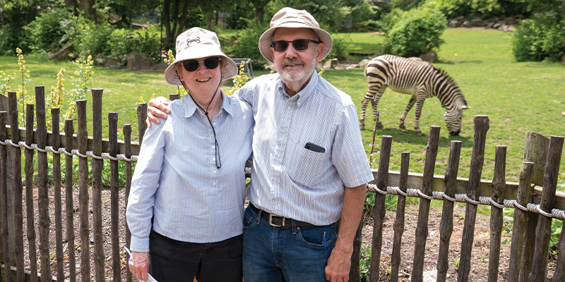 Senior couple at Cleveland Zoo