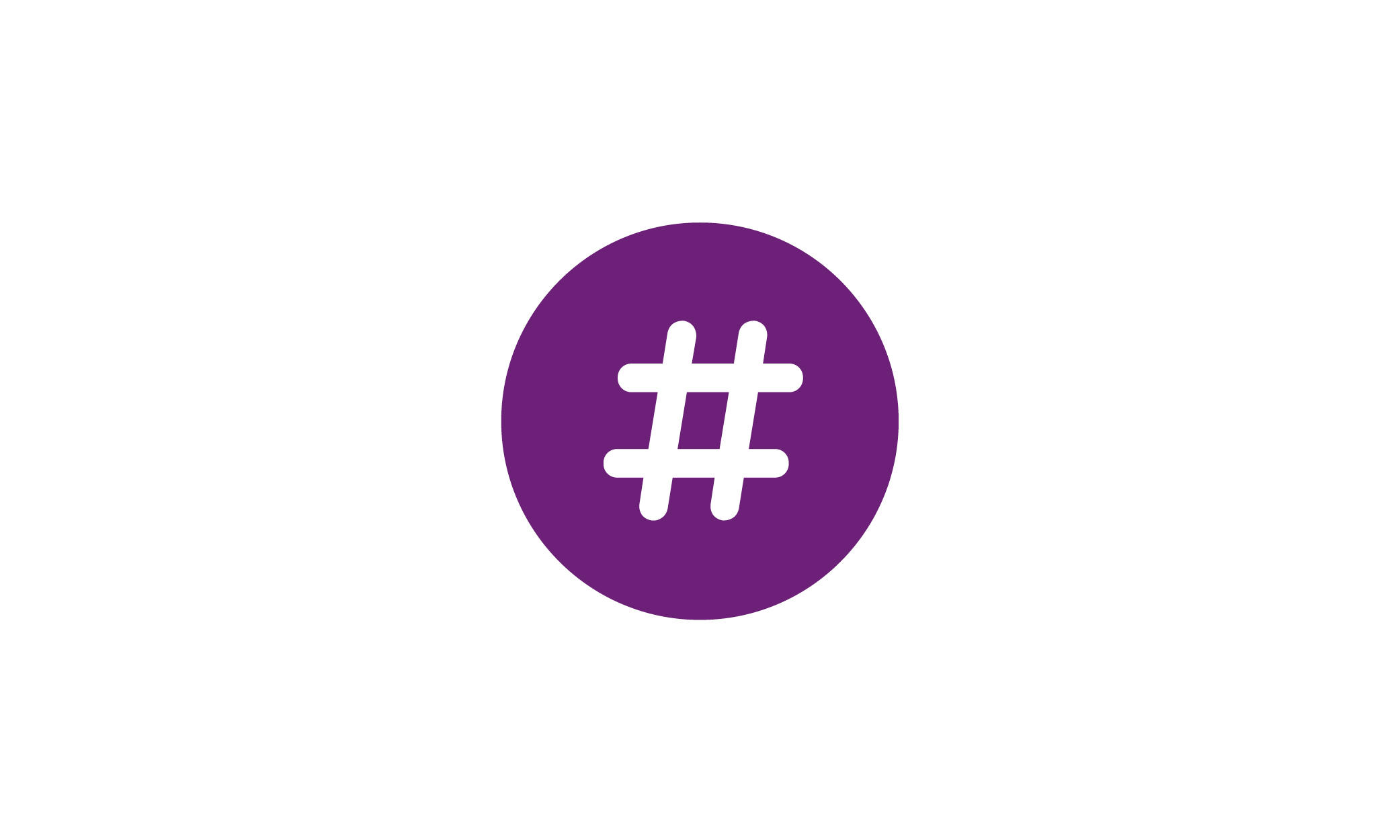 Number sign icon