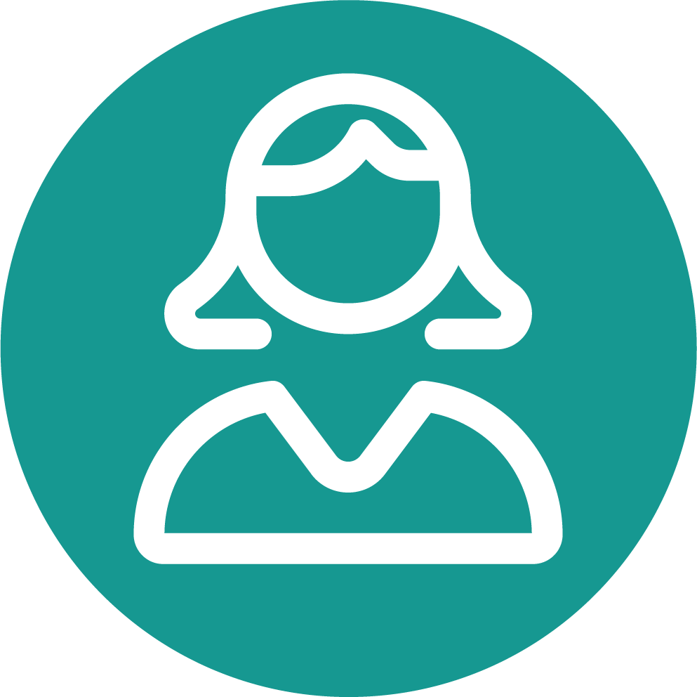 Simple icon of a person